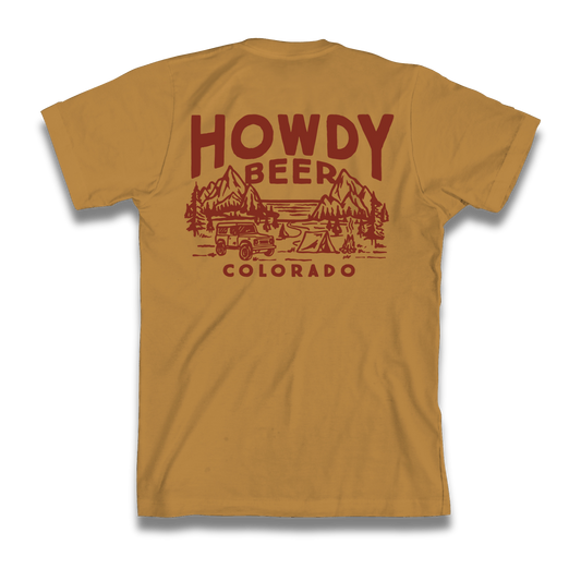 Howdy Beer Colorado Mustard Tee